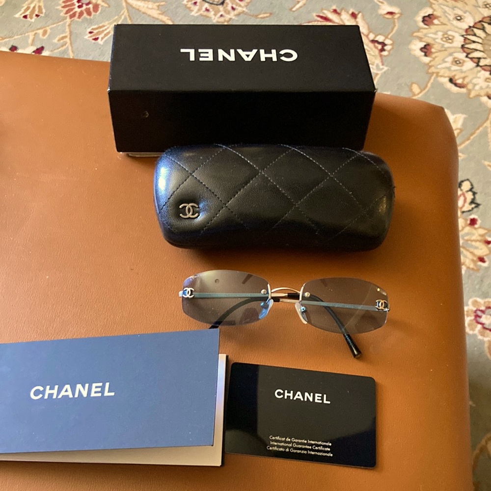 RARE CHANEL Rimless Sunglasses